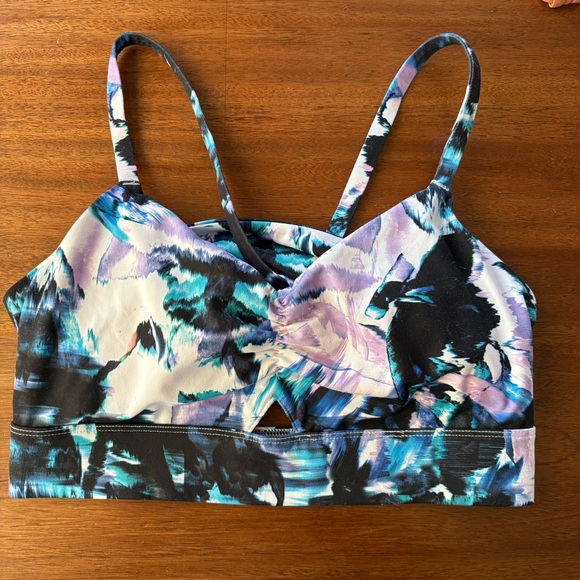 Fabletics Other - Fabletics Kenzie Sports Bra Monarch Print/Black Size Medium